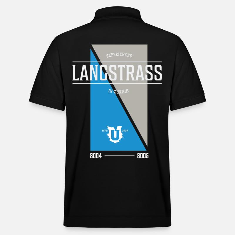 Langstrass Edition - Stanley/Stella Unisex Bio-Poloshirt PREPSTER - Schwarz