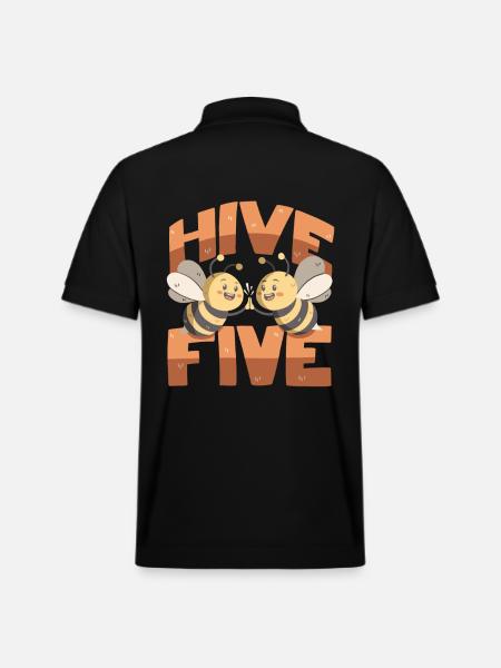 Hive Five - Stanley/Stella Unisex Organic Polo Shirt PREPSTER - black