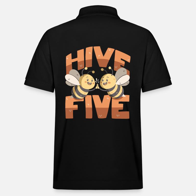 Hive Five - Stanley/Stella Unisex Bio-Poloshirt PREPSTER - Schwarz