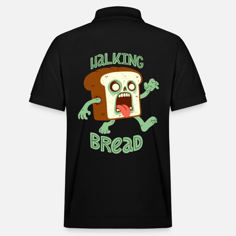 Zombie-Brot: Walking Bread - Stanley/Stella Unisex Bio-Poloshirt PREPSTER - Schwarz
