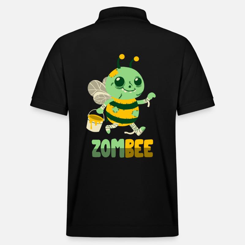 Zombie-Biene: Zombee - Stanley/Stella Unisex Bio-Poloshirt PREPSTER - Schwarz