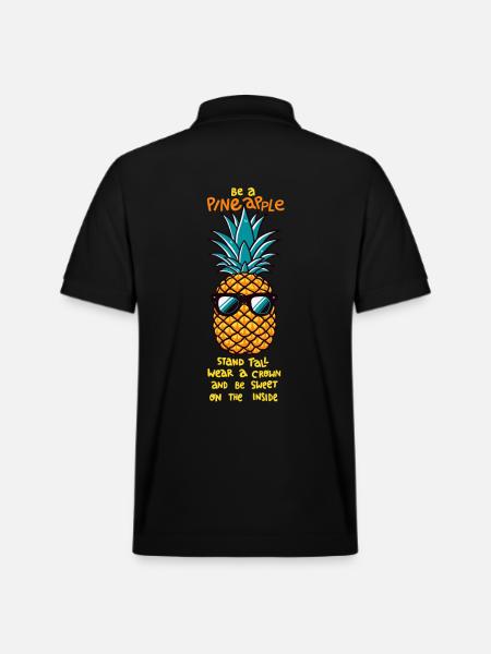 Be a pineapple - Stanley/Stella Unisex Organic Polo Shirt PREPSTER - black