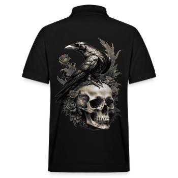 Dark Soul - Stanley/Stella Unisex Organic Polo Shirt PREPSTER - black - Back - Andy (188cm)