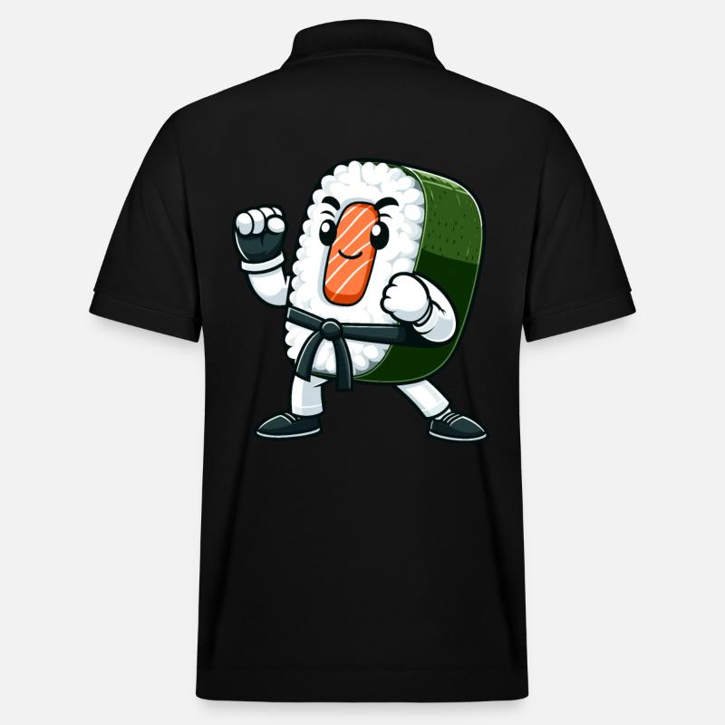 Karaté Sushi - Polo PREPSTER bio Stanley/Stella Unisexe - noir