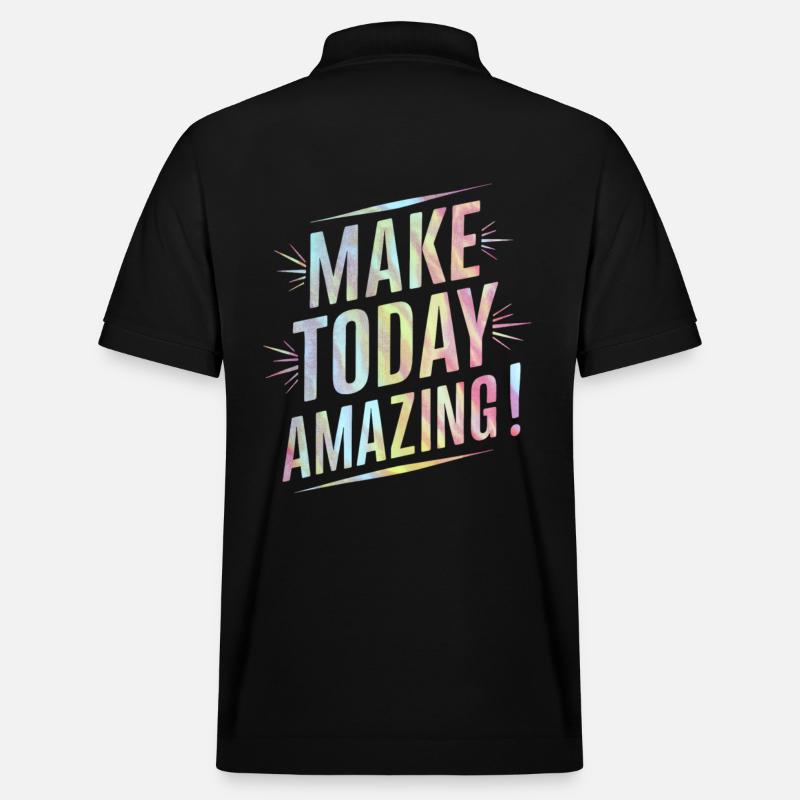Mach Heute Unglaublich Positiv - Stanley/Stella Unisex Bio-Poloshirt PREPSTER - Schwarz