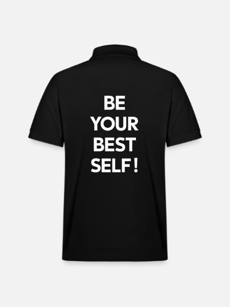Be your best version - Stanley/Stella Unisex Organic Polo Shirt PREPSTER - black