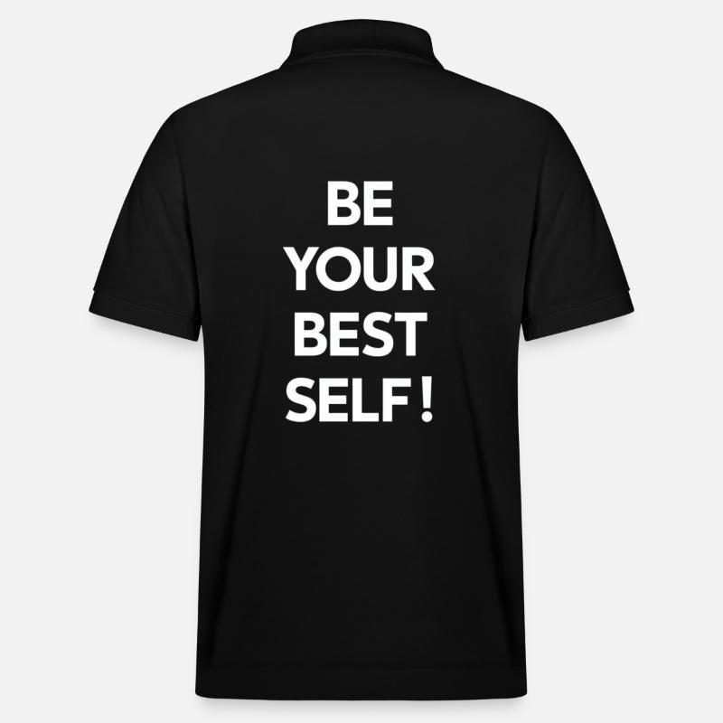 Be your best version - Stanley/Stella Unisex Organic Polo Shirt PREPSTER - black