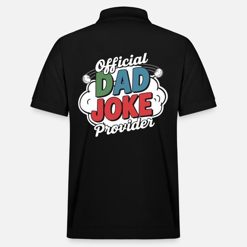 Offizieller Dad Joke Versorger - Stanley/Stella Unisex Bio-Poloshirt PREPSTER - Schwarz
