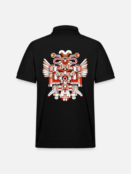 Aztec god Aztec mythology Chalchiuhtotolin - Stanley/Stella Unisex Organic Polo Shirt PREPSTER - black