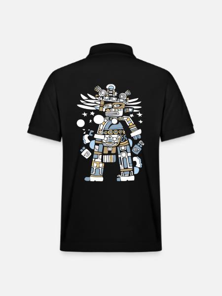 Mayan God Mayan Mythology Itzamna - Stanley/Stella Unisex Organic Polo Shirt PREPSTER - black