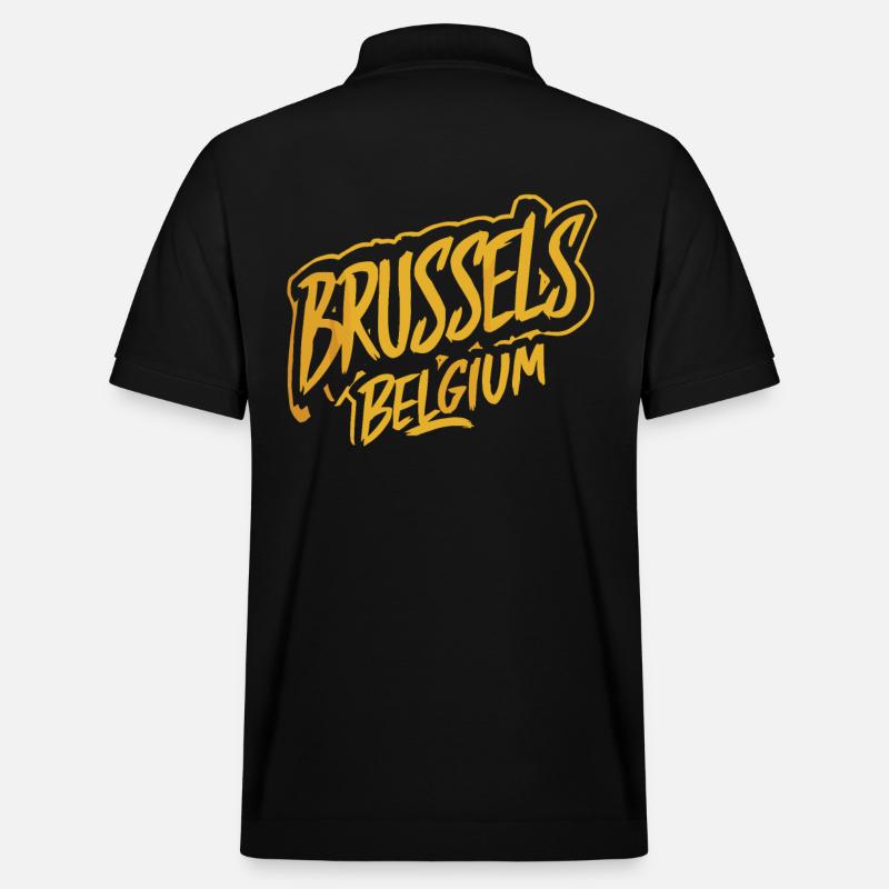 Varsovie, Pologne, souvenir - Polo PREPSTER bio Stanley/Stella Unisexe - noir