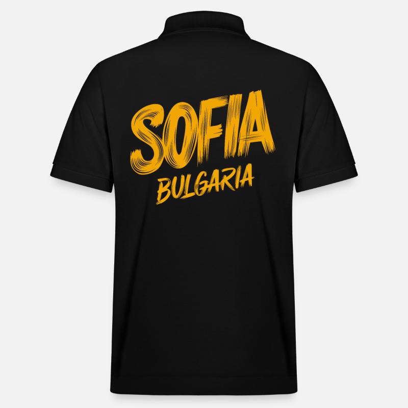 Sofia Bulgarien Souvenir - Stanley/Stella Unisex Bio-Poloshirt PREPSTER - Schwarz