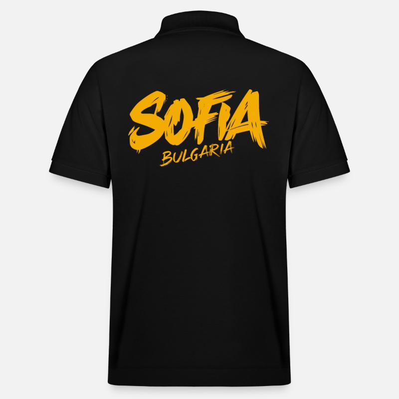 Sofia Bulgarien Souvenir - Stanley/Stella Unisex Bio-Poloshirt PREPSTER - Schwarz