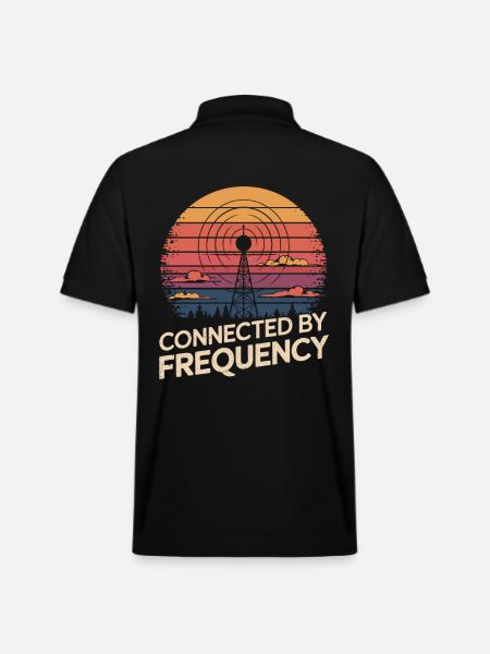 Radioamateur connecté par fréquence - Polo PREPSTER bio Stanley/Stella Unisexe - noir
