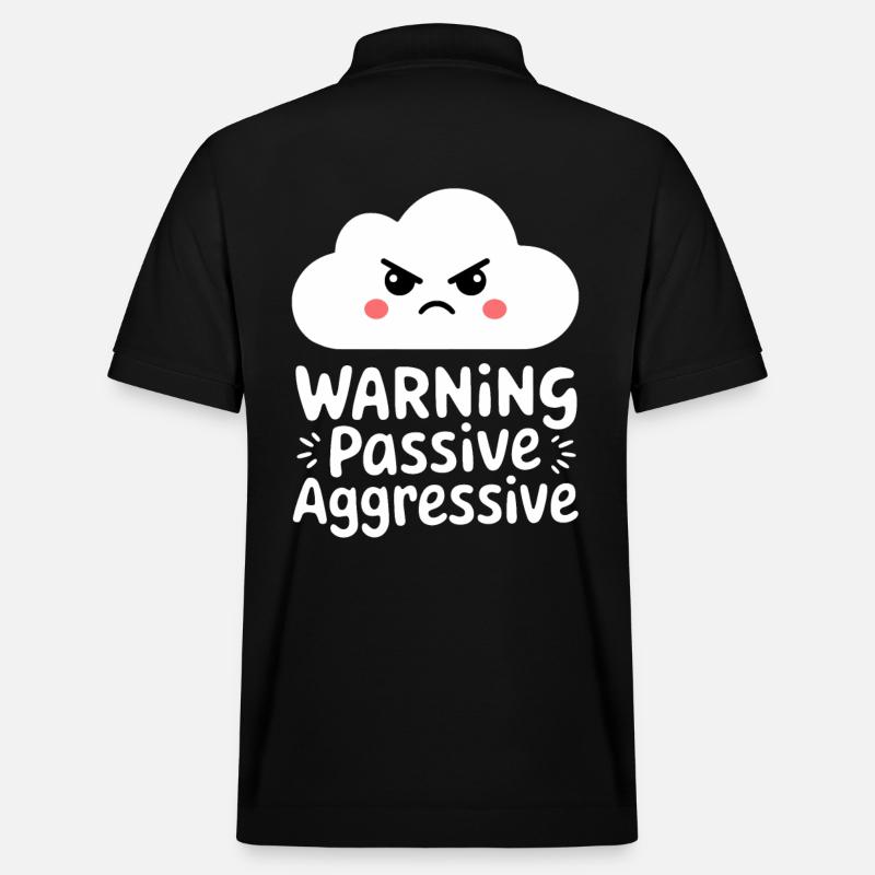 Avertissement : Nuage passif agressif - Polo PREPSTER bio Stanley/Stella Unisexe - noir