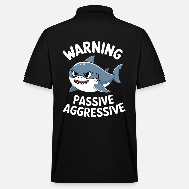 Avertissement de requin passif-agressif - Polo PREPSTER bio Stanley/Stella Unisexe - noir