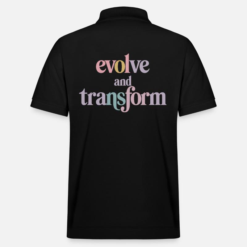 Evolve And Transform Inspirierende - Stanley/Stella Unisex Bio-Poloshirt PREPSTER - Schwarz