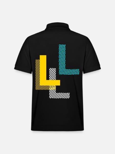 Buchstabe L - Stanley/Stella Unisex Bio-Poloshirt PREPSTER - Schwarz