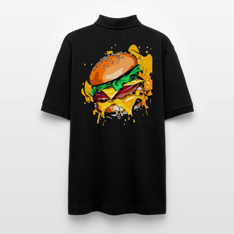 Extra Cheese Burger Cheeseburge Stanley/Stella Unisex Organic Polo Shirt PREPSTER