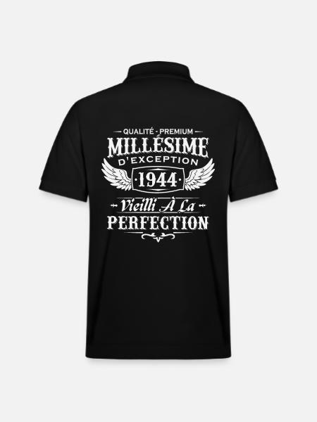 Millésime 1944 - Polo PREPSTER bio Stanley/Stella Unisexe - noir