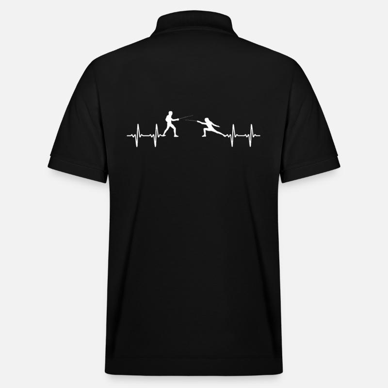 Herzschlag-Fechter - Stanley/Stella Unisex Bio-Poloshirt PREPSTER - Schwarz