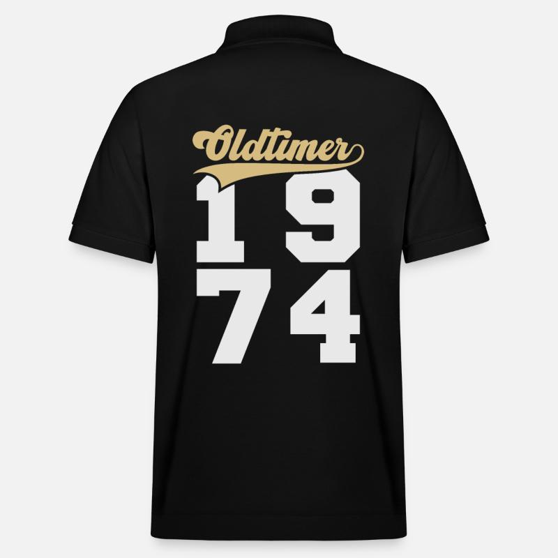 Oldtimer 1974 - Polo PREPSTER bio Stanley/Stella Unisexe - noir
