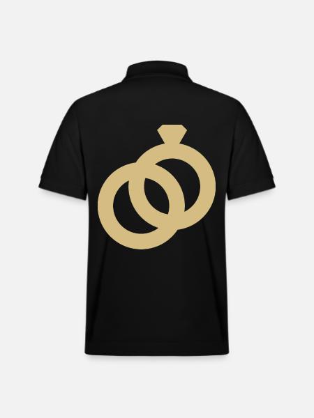 Anello nuziale Simbolo Anelli Nuziale Abito Regalo - Polo ecologica unisex PREPSTER di Stanley/Stella - nero
