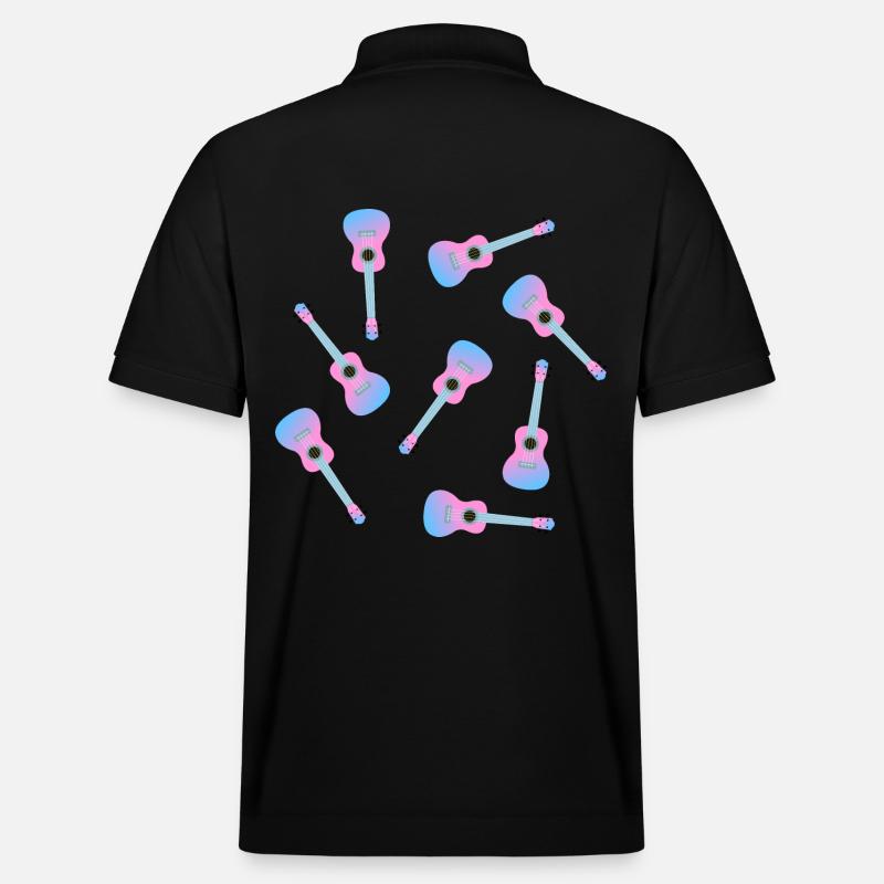 Ukulélé rose - Polo PREPSTER bio Stanley/Stella Unisexe - noir