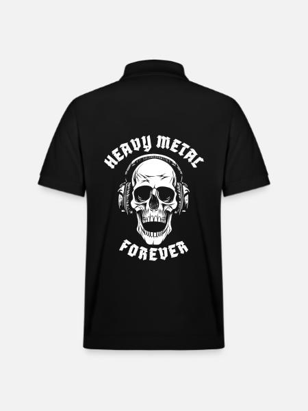 HEAVY METAL FOREVER - Stanley/Stella Unisex Bio-Poloshirt PREPSTER - Schwarz