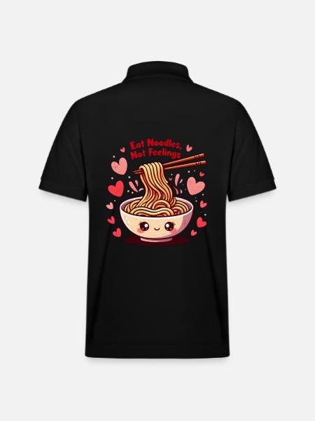Funny Ramen Noodle Saying - Stanley/Stella Unisex Organic Polo Shirt PREPSTER - black