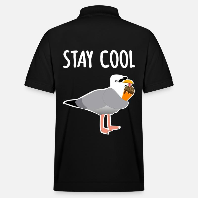 Cool Bleiben - Stanley/Stella Unisex Bio-Poloshirt PREPSTER - Schwarz