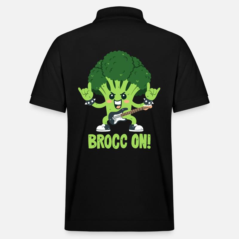 Brokkoli-Wortwitz - Rock On! - Stanley/Stella Unisex Bio-Poloshirt PREPSTER - Schwarz