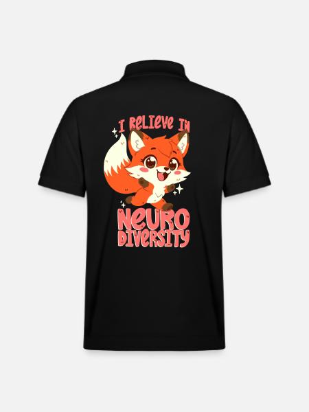 Neurodiversité - Polo PREPSTER bio Stanley/Stella Unisexe - noir