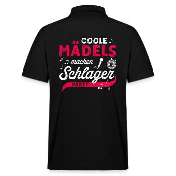 Des filles cool font Schlager fête concert Schlager - Polo PREPSTER bio Stanley/Stella Unisexe - noir - Dos - Andy (188cm)