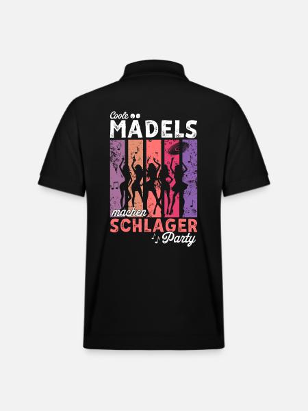 Coole Mädels machen Schlagerparty Konzert Schlager - Stanley/Stella Unisex Bio-Poloshirt PREPSTER - Schwarz