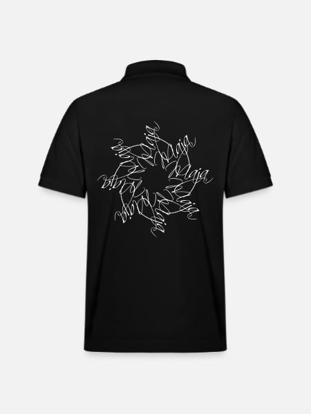 Maja Name Name Mandala - Stanley/Stella Unisex Organic Polo Shirt PREPSTER - black