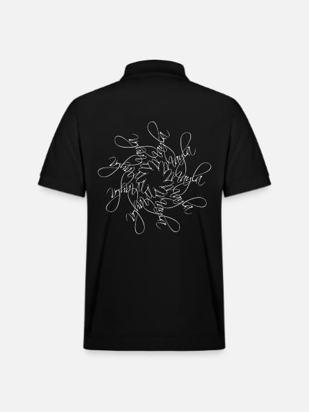 Mayla Name Name Mandala - Stanley/Stella Unisex Organic Polo Shirt PREPSTER - black