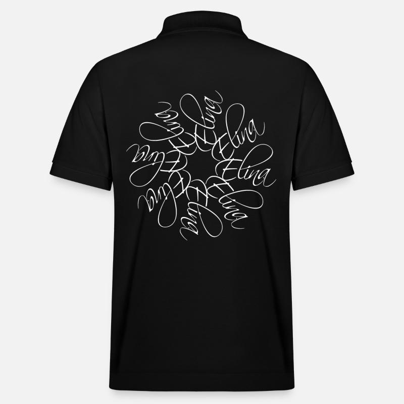 Elina Nom Nom Mandala - Polo PREPSTER bio Stanley/Stella Unisexe - noir
