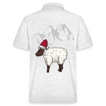 Autriche, Alpes, Montagnes, Montagnes, Mouton, Mouton, Alm - Polo PREPSTER bio Stanley/Stella Unisexe - blanc chiné - Dos - Andy (188cm)