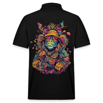Singe trippy - Polo PREPSTER bio Stanley/Stella Unisexe - noir - Dos - Andy (188cm)
