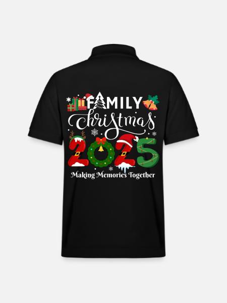 Merry Christmas - Stanley/Stella Unisex Organic Polo Shirt PREPSTER - black
