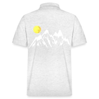 Montagne Montagnes Nature Alpes Sommets Alm Suisse - Polo PREPSTER bio Stanley/Stella Unisexe - blanc chiné - Dos - Andy (188cm)