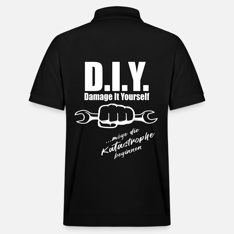 D.I.Y. - Damage it yourself - Stanley/Stella Unisex Bio-Poloshirt PREPSTER - Schwarz