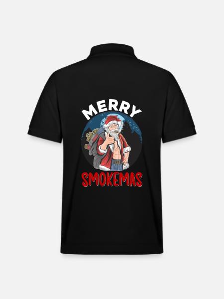 joyeux Smokemas - Polo PREPSTER bio Stanley/Stella Unisexe - noir