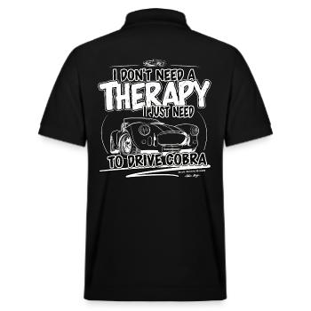 Ich brauche keine Therapie, ich muss nur Cobra ... - Stanley/Stella Unisex Bio-Poloshirt PREPSTER - Schwarz - Hinten - Andy (188cm)