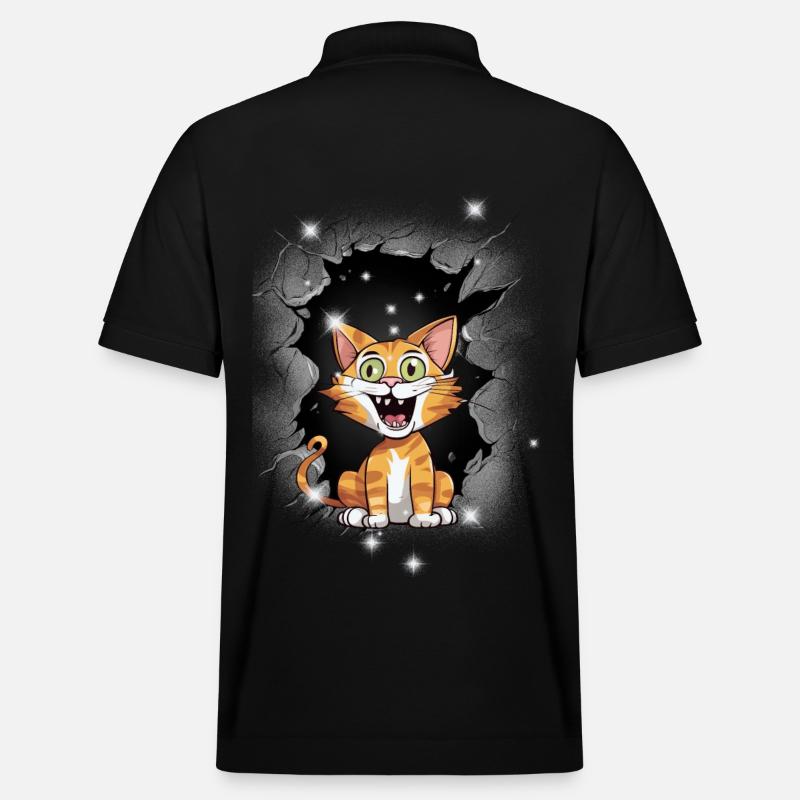 Chat Chats Chaton Mystique - Polo PREPSTER bio Stanley/Stella Unisexe - noir