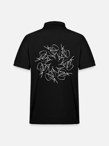 Kati Name Name Mandala - Stanley/Stella Unisex Organic Polo Shirt PREPSTER - black