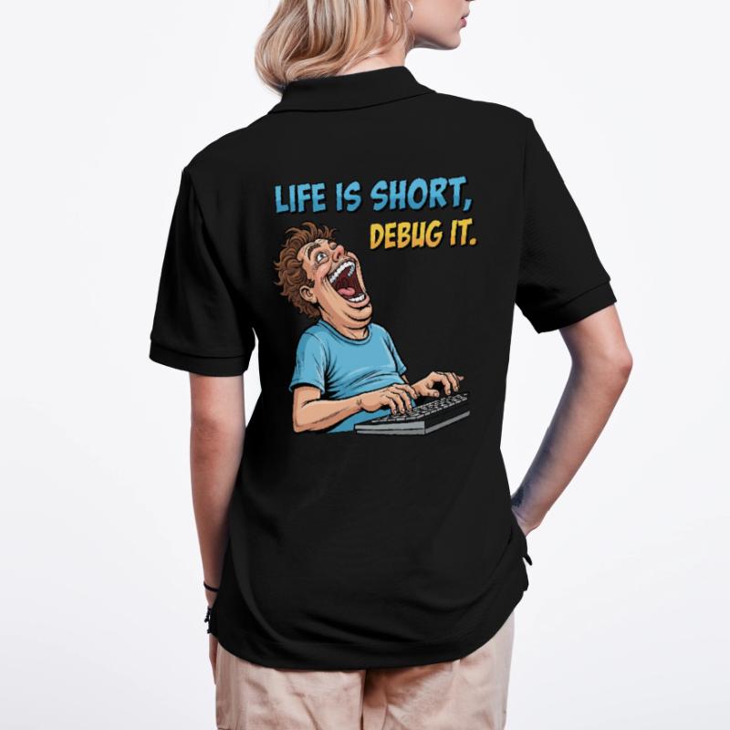 Debug Your Life: Witziges IT Programmierer Shirt Stanley/Stella Unisex Bio-Poloshirt PREPSTER