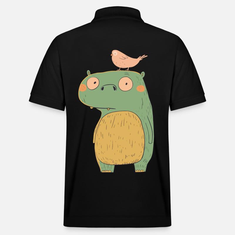 Kleines Ungeheuer | © M2-D2 - Stanley/Stella Unisex Bio-Poloshirt PREPSTER - Schwarz
