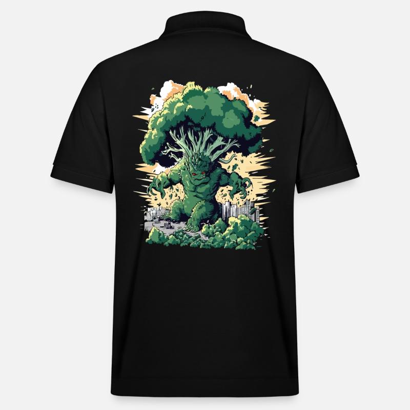 Brocoli géant Monster Brocoli - Polo PREPSTER bio Stanley/Stella Unisexe - noir